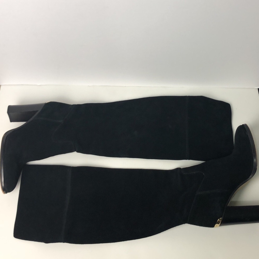 Michael Kors Regina Knee High Black Tall Heeled Boots 8.5 - Picture 12 of 14